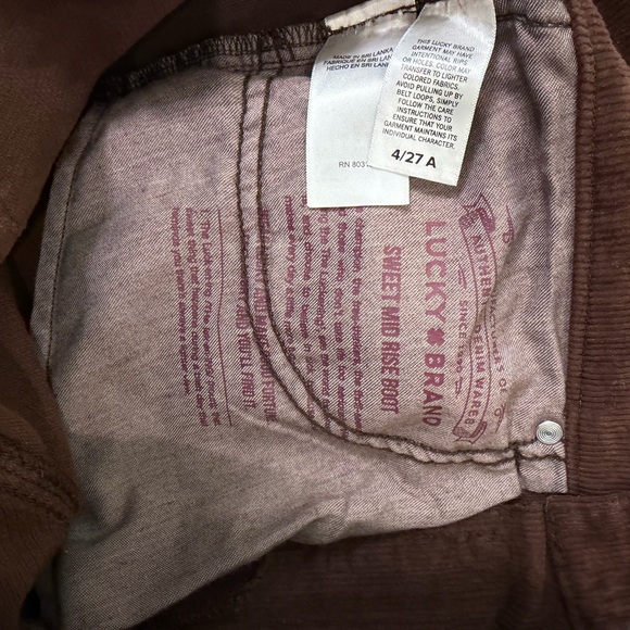 Lucky Brand Mid Rise Corduroy Sweet Boot - Picture 11 of 14